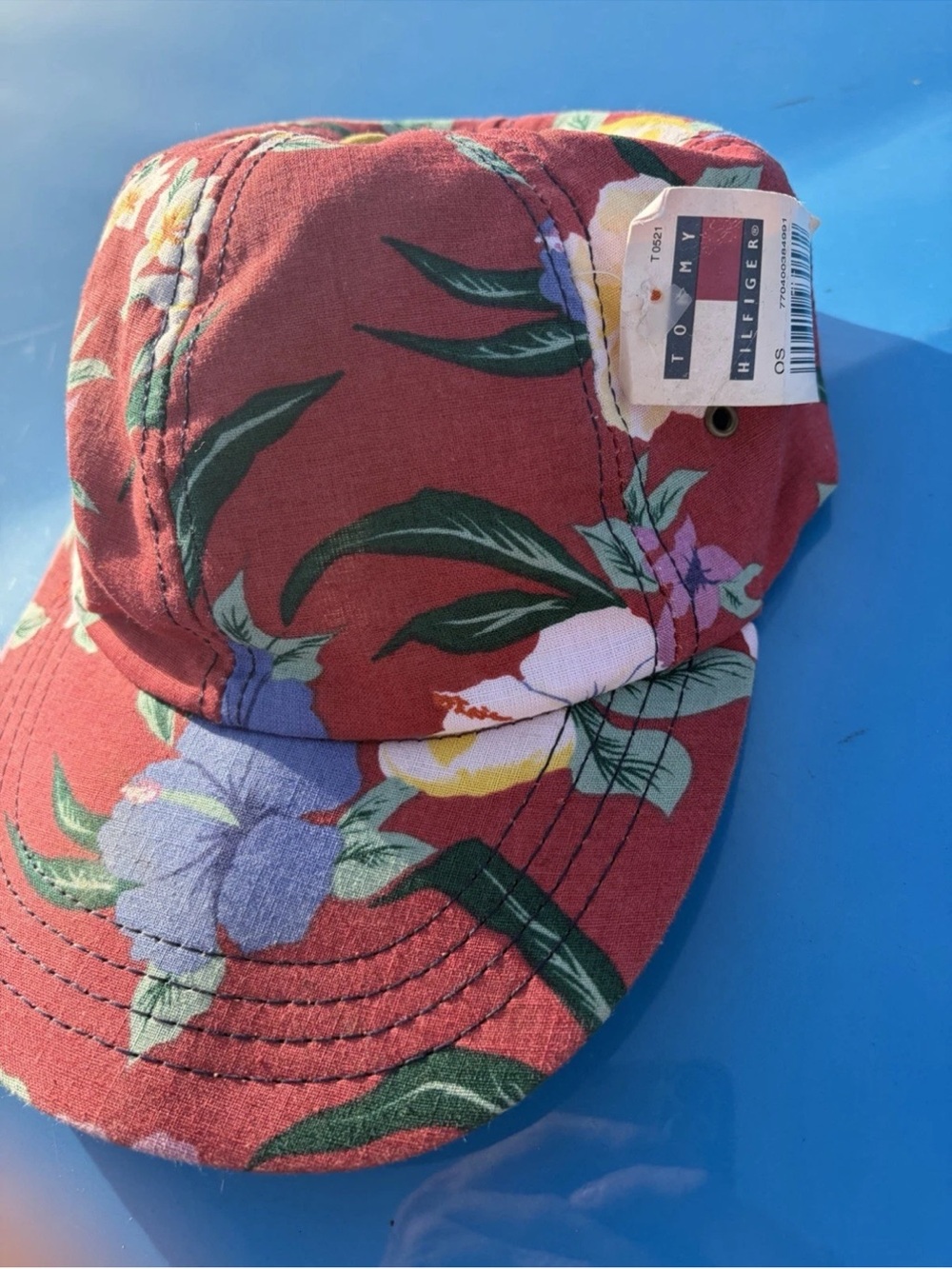 Tommy Hilfiger Red Floral Camp Hat